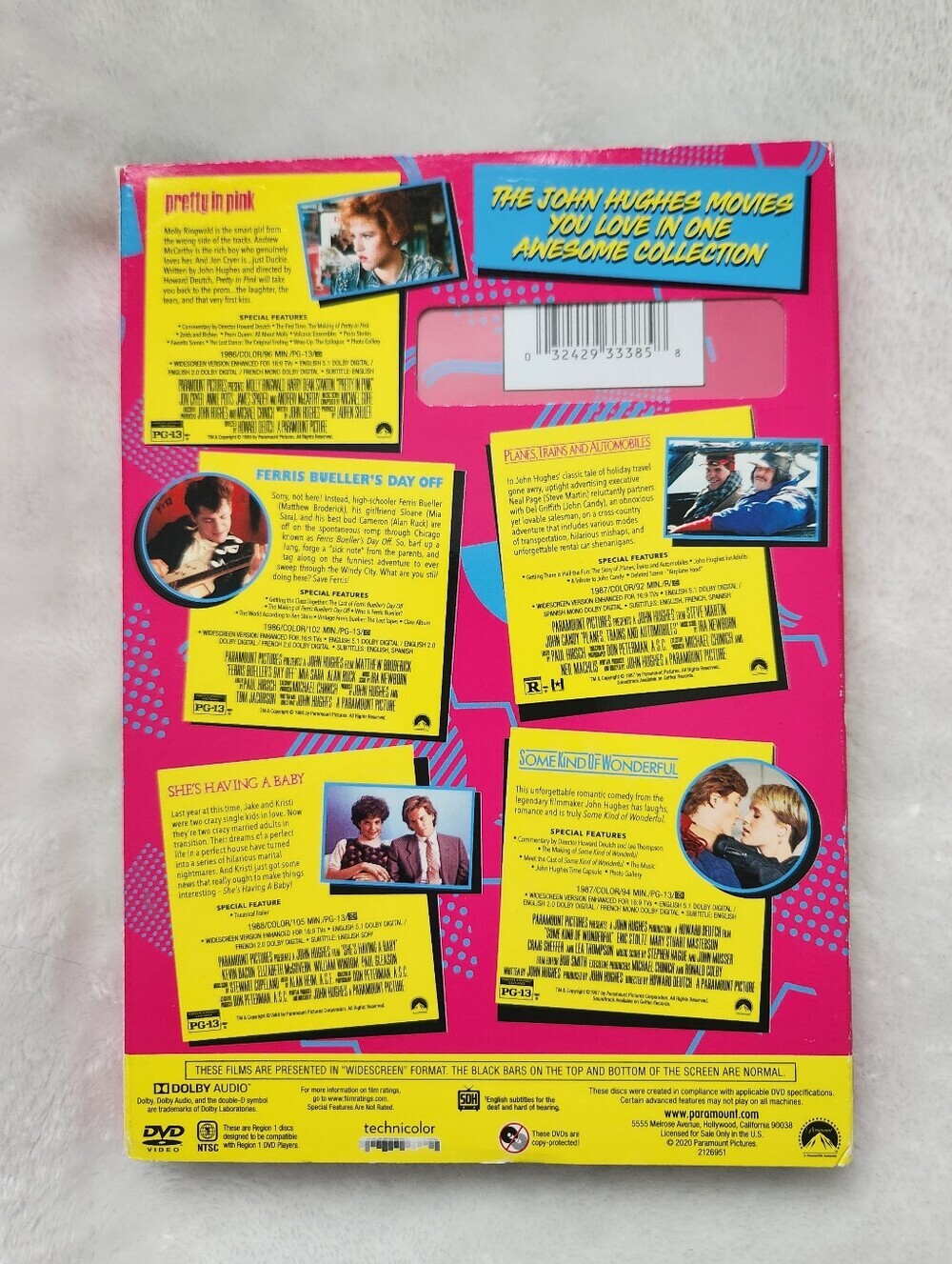 John Hughes 5-Movie Collection DVD Box Set Sealed New Retro Slipcover - Picture 2 of 11